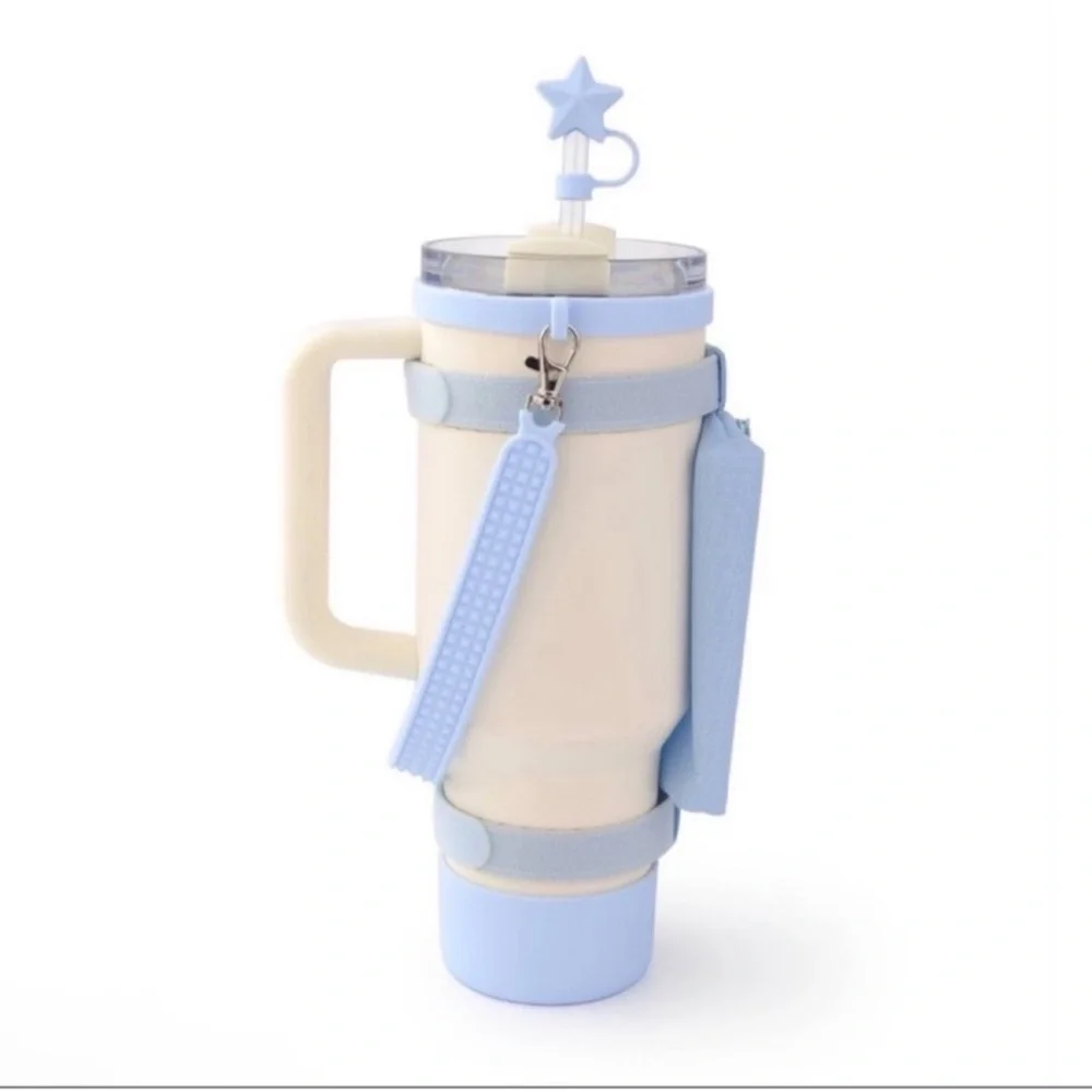 3 for $15 SALE 4 piece Blue Tumbler Accessory Set, Target Bullseye, fits 40 oz